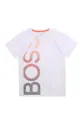 biały Boss T-shirt dziecięcy J25L07.114.150 Chłopięcy