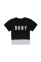 czarny Dkny T-shirt dziecięcy D25D34.102.108 Chłopięcy