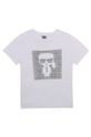 biały Karl Lagerfeld - T-shirt dziecięcy Z25277.102.108 Chłopięcy