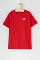 czerwony Nike Kids T-shirt dziecięcy Chłopięcy