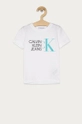 biały Calvin Klein Jeans - T-shirt dziecięcy 104-176 cm. IB0IB00849.4891 Chłopięcy