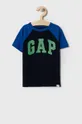 granatowy GAP T-shirt dziecięcy Chłopięcy