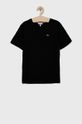 černá Dětské bavlněné tričko Lacoste Chlapecký