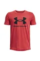 κόκκινο Παιδικό βαμβακερό μπλουζάκι Under Armour Για αγόρια