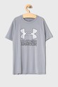 Under Armour T-shirt dziecięcy 1363281 z elastanem szary 1363281