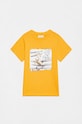 OVS T-shirt dziecięcy nadruk pomarańczowy 1162593
