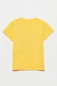 OVS T-shirt bawełniany dziecięcy żółty