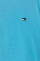 Tommy Hilfiger T-shirt dziecięcy KB0KB06130.4891 turkusowy SS21