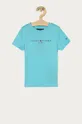 turkusowy Tommy Hilfiger - T-shirt dziecięcy 74-176 cm Chłopięcy