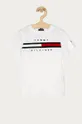 biały Tommy Hilfiger - T-shirt dziecięcy 104-176 cm Chłopięcy