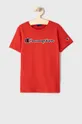 czerwony Champion T-shirt dziecięcy 305254 Chłopięcy