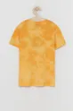 Champion T-shirt bawełniany dziecięcy 305689 żółty
