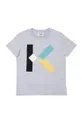szary Kenzo Kids T-shirt dziecięcy Chłopięcy