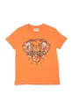 oranžová Detské tričko Kenzo Kids Chlapčenský