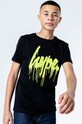Hype T-shirt dziecięcy SCRIPT SLIME nadruk czarny YWF.299