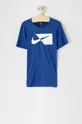 niebieski Nike Kids T-shirt dziecięcy Chłopięcy