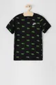 czarny Nike Kids T-shirt dziecięcy Chłopięcy