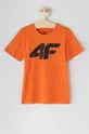 oranžová 4F - Detské tričko 122-164 cm Chlapčenský