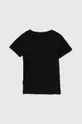 Παιδικό βαμβακερό μπλουζάκι Puma μαύρο