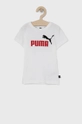 biały Puma T-shirt dziecięcy 586985 Chłopięcy