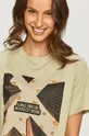 turkusowy Jacqueline de Yong - T-shirt