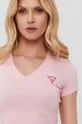 różowy Guess - T-shirt W1GI17.J1311