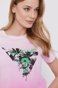 różowy Guess T-shirt