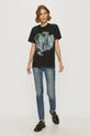 AllSaints - T-shirt fekete