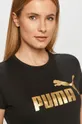 czarny Puma T-shirt 586890 Damski