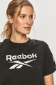 czarny Reebok - T-shirt GQ3882