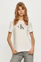 biały Calvin Klein Jeans - T-shirt J20J215316.4891 Damski
