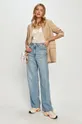 Calvin Klein Jeans - Top J20J215336.4891 beżowy