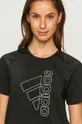 czarny adidas - T-shirt FQ1988
