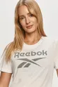biały Reebok - T-shirt GI6862