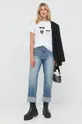 Karl Lagerfeld - T-shirt 210W1724 biały