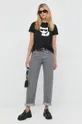 Karl Lagerfeld - T-shirt 210W1723 czarny