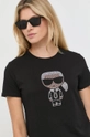 fekete Karl Lagerfeld t-shirt