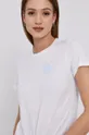 biały Karl Lagerfeld T-shirt 211W1716