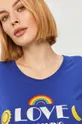 niebieski Love Moschino - T-shirt