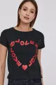 fekete Love Moschino t-shirt