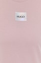 HUGO T-shirt bawełniany 50456008 50456008 różowy