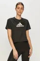 czarny adidas T-shirt GL3830 Damski
