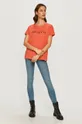 Armani Exchange - T-shirt 3KYTGD.YJG3Z pomarańczowy