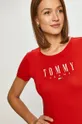 czerwony Tommy Jeans T-shirt DW0DW09926.4891