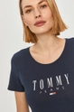 tmavomodrá Tričko Tommy Jeans