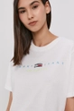 biały Tommy Jeans T-shirt DW0DW09923.4891