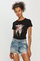 Trussardi Jeans T-shirt z elastanem czarny 56T00384.1T003608