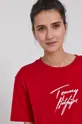 czerwony Tommy Hilfiger T-shirt