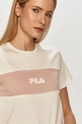 biały Fila T-shirt bawełniany