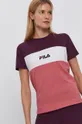 Fila T-shirt bawełniany różowy